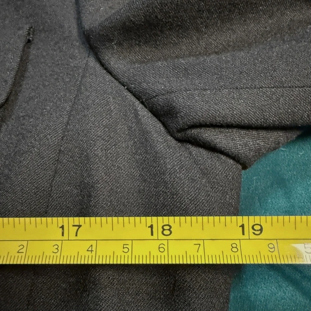 Talbots Women's Black Wool Blend Blazer Jacket Size 10 Front‎ Pockets Italy